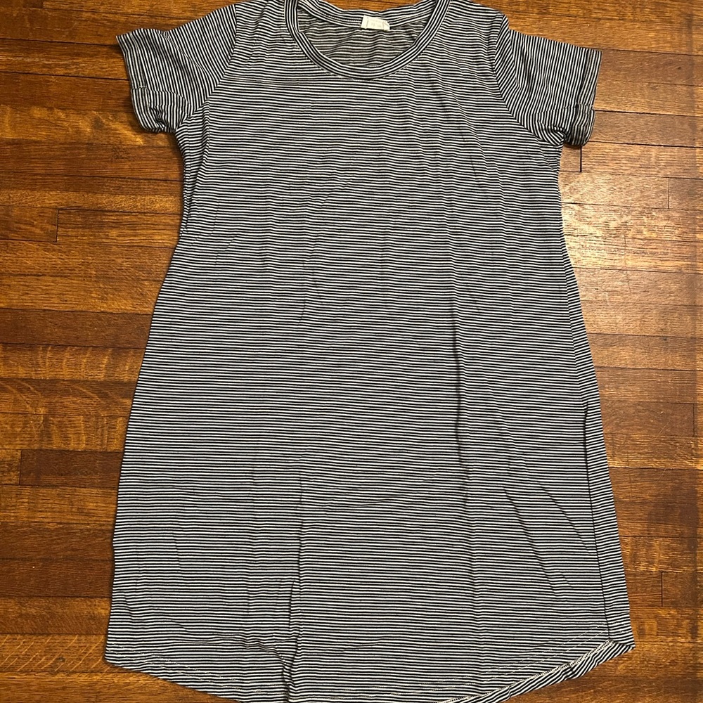 Cotton On Black and White Striped Dress